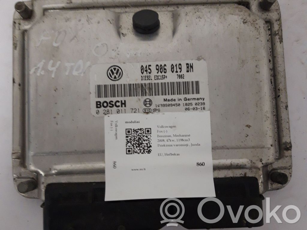 Volkswagen Fox Engine control unit/module 
