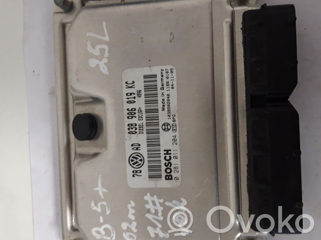 Engine control unit/module   038906019KC,0281011204