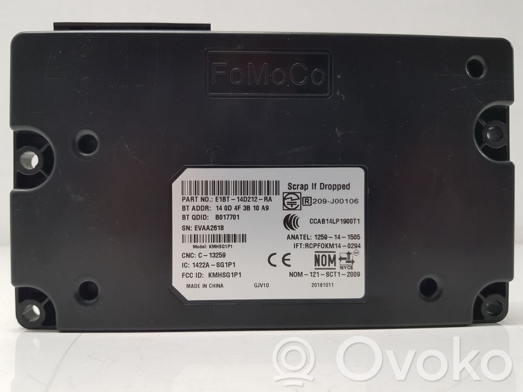 Ford Ecosport Other control units/modules 