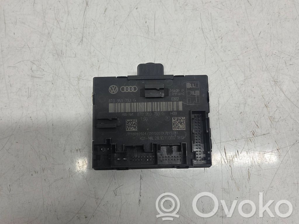 Unité de commande module de porte   8T0959793G,P10092504