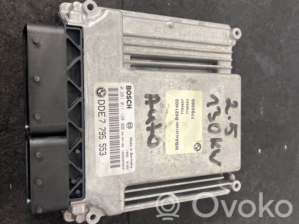 BMW 5 E60 E61 Engine control unit/module 