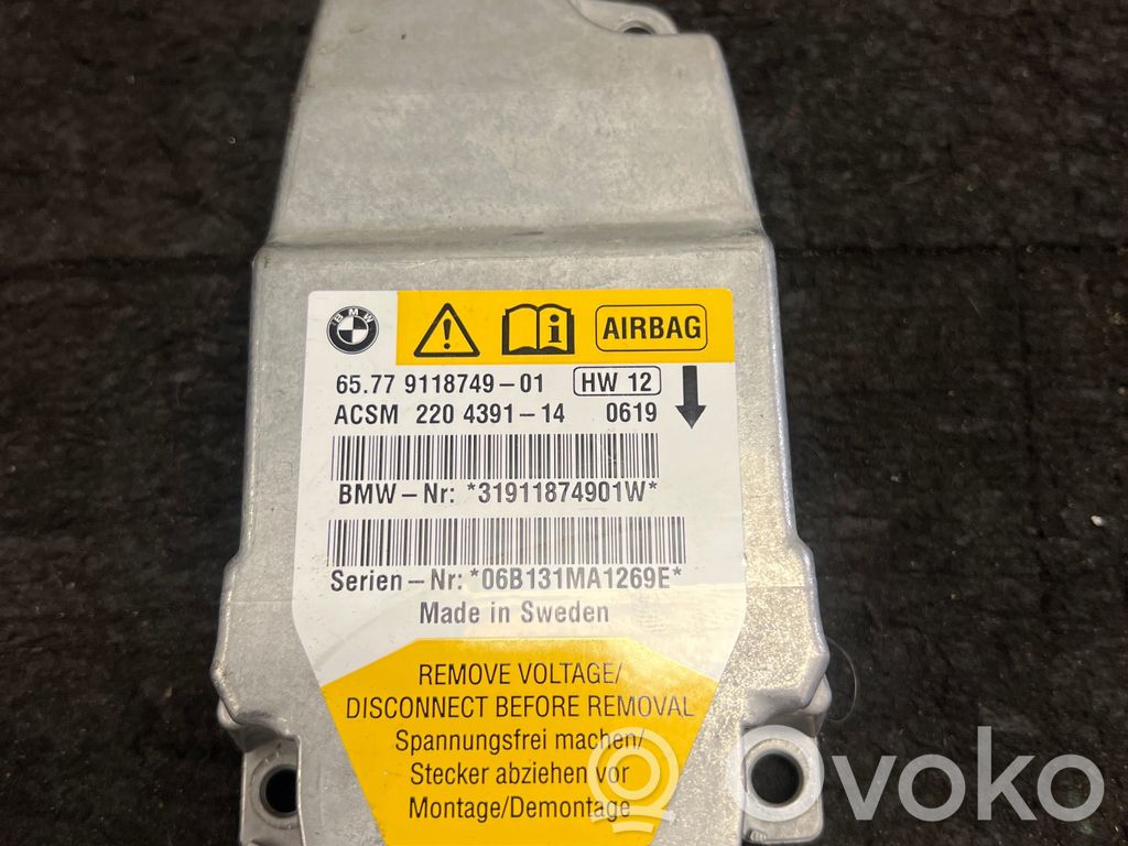 Airbag control unit/module   9118749,319118749,22043914