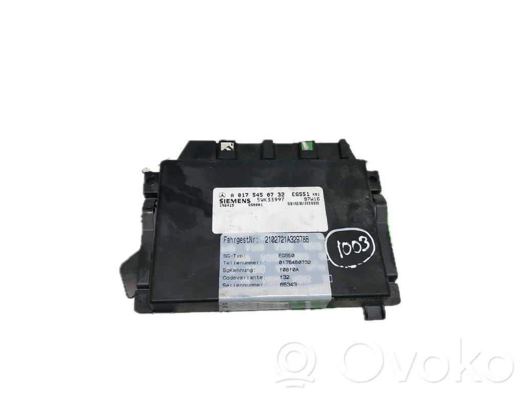 Autres unités de commande / modules   A0175450732,5WK33997