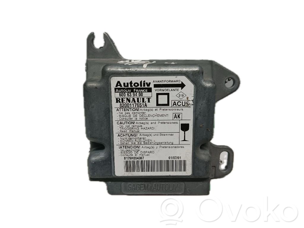 Airbag control unit/module   8200117651A
