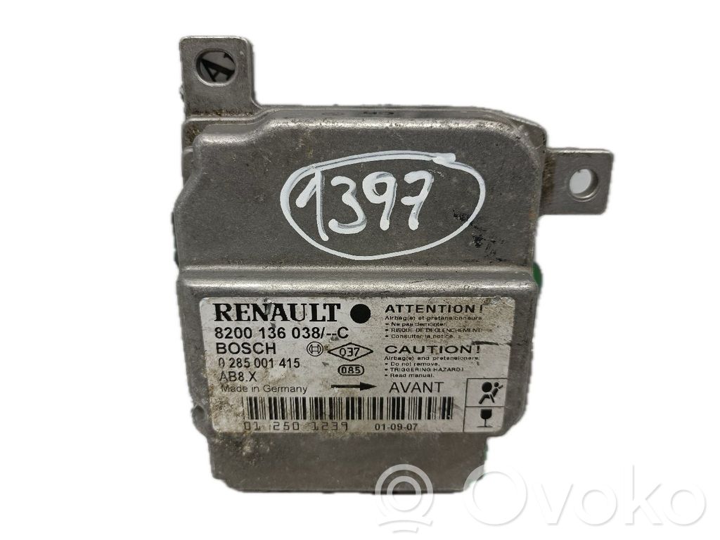 Airbag control unit/module   8200136038C
