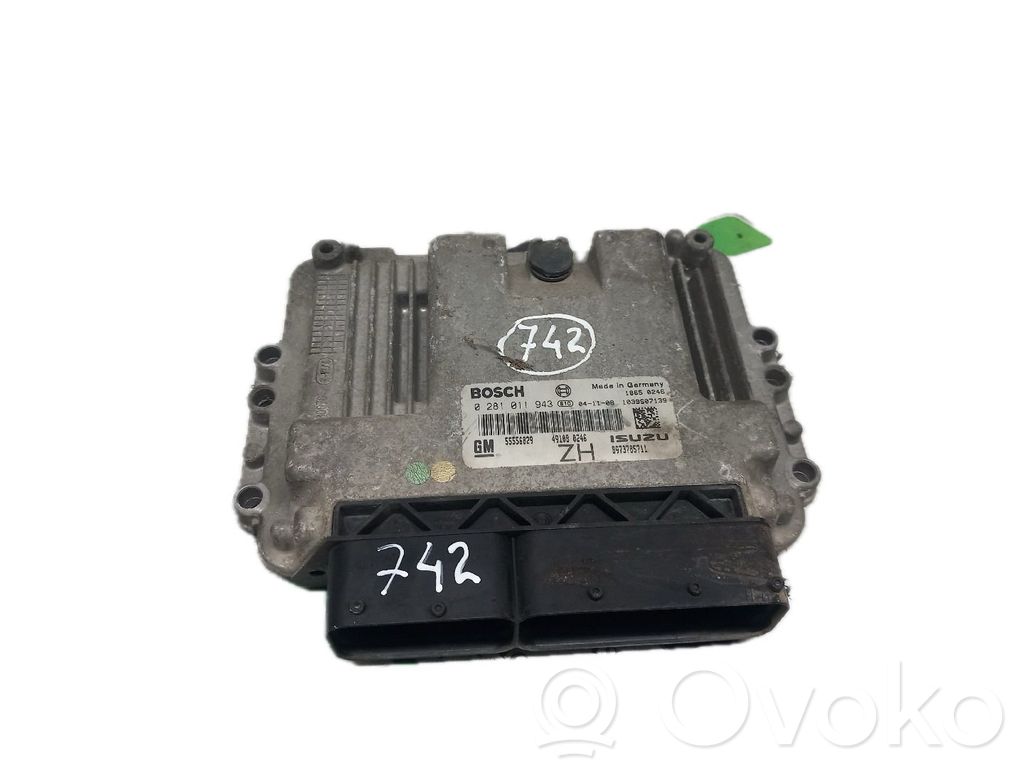 Unidad de control/módulo del motor   0281011943,1039S07139