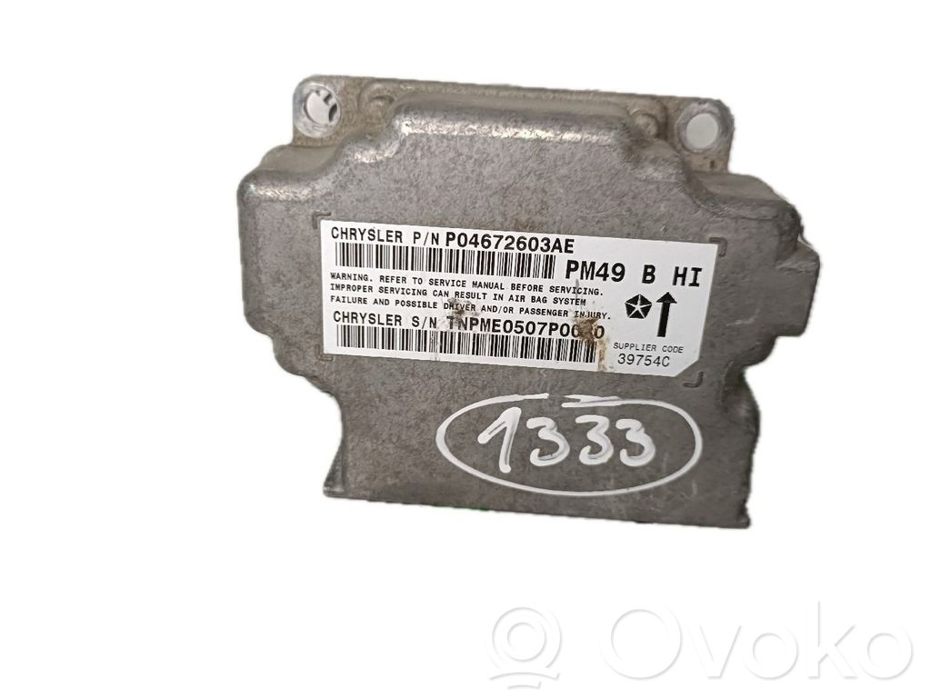 Airbag control unit/module   P04672603AE