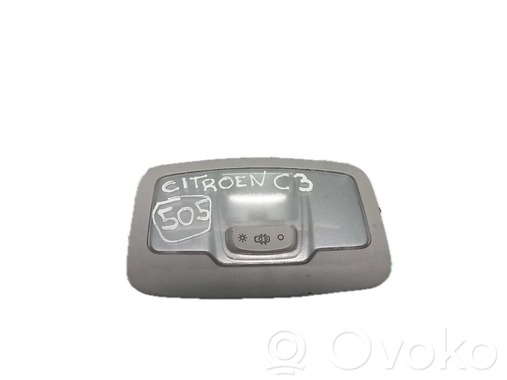 Citroen C3 Garniture de console d'éclairage de ciel de toit 
