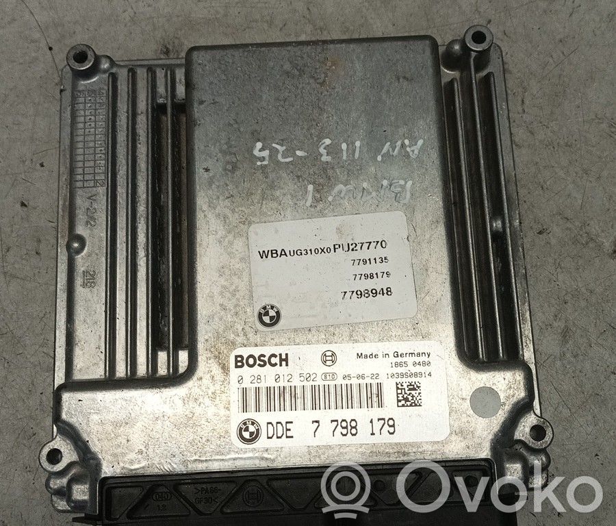Unidad de control/módulo del motor   0281012502,DDE7798179,ZACK