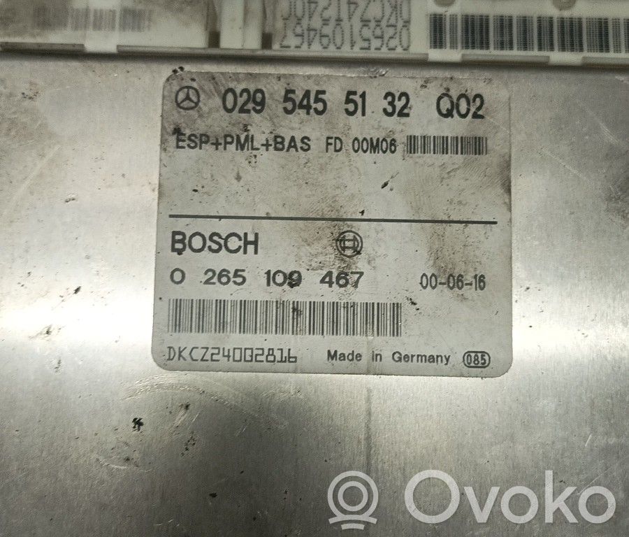 ESP (stability system) control unit   0295455132Q02,0265109467,ZACK