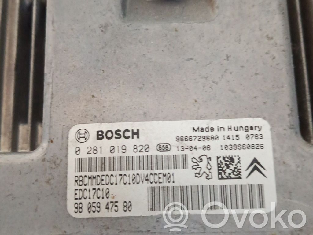 Peugeot 208 I Unitate/modul de control motor 