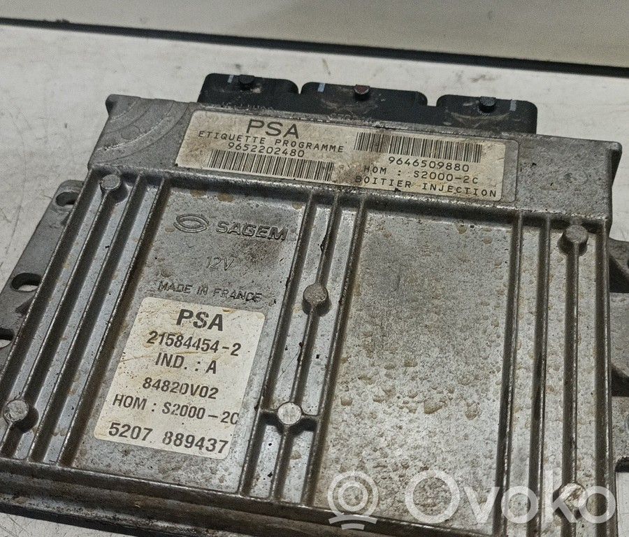 Engine control unit/module   9652202480,9646509880,BRUNO