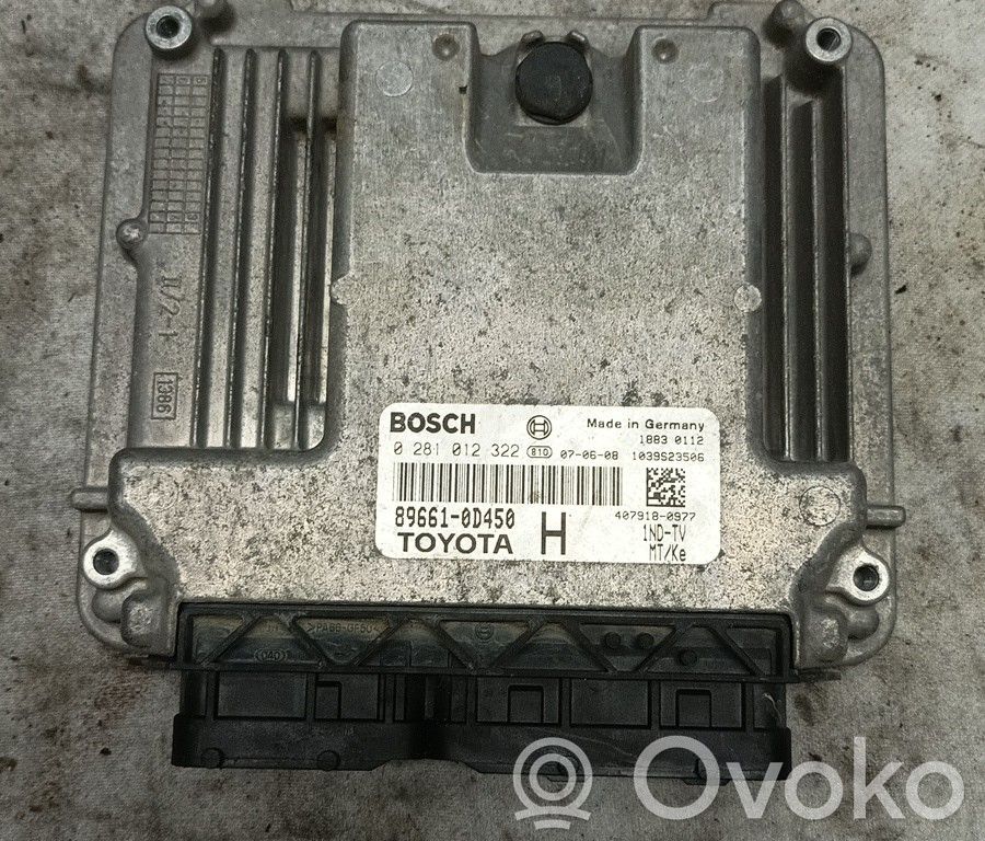 Unidad de control/módulo del motor   0281012322,896610D450,BRUNO