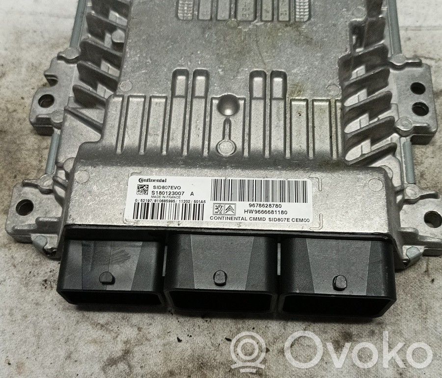 Unidad de control/módulo del motor   S180123007A,9678628780,BRUNO
