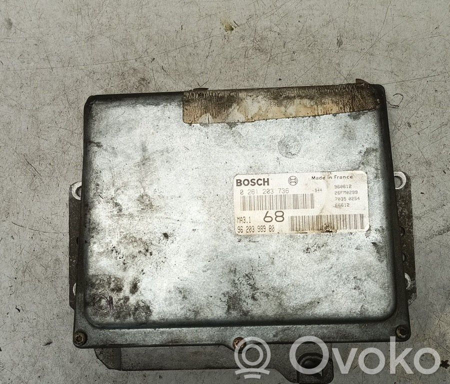 Unidad de control/módulo del motor   9620398980,ZACK