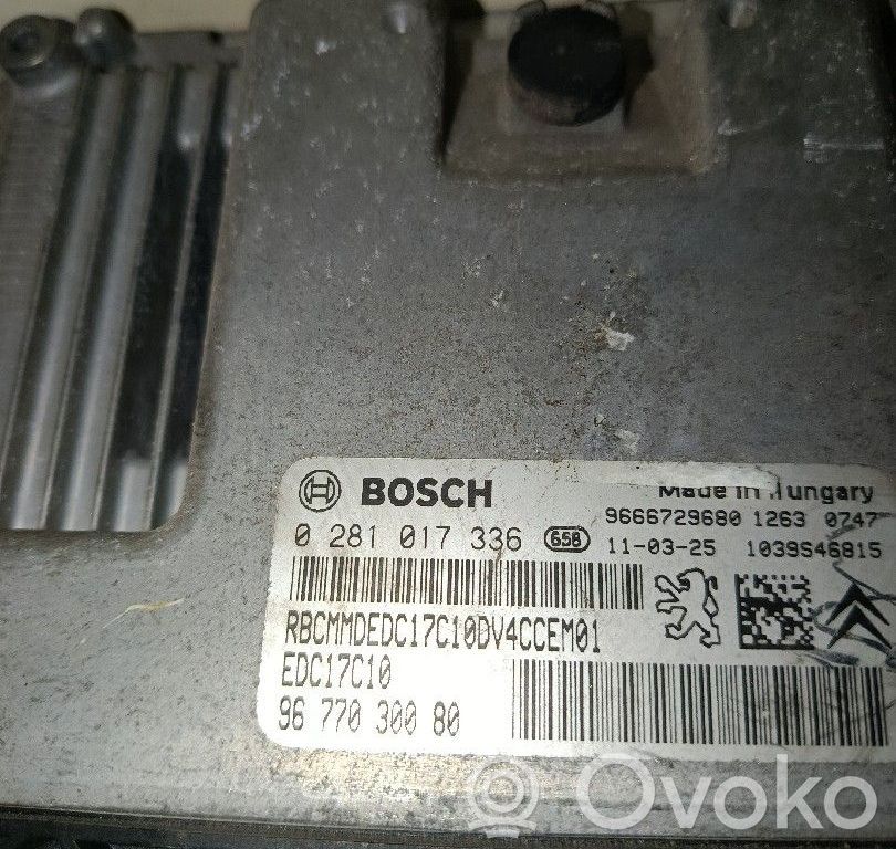Unidad de control/módulo del motor   0281017336,9677030080,ZACK