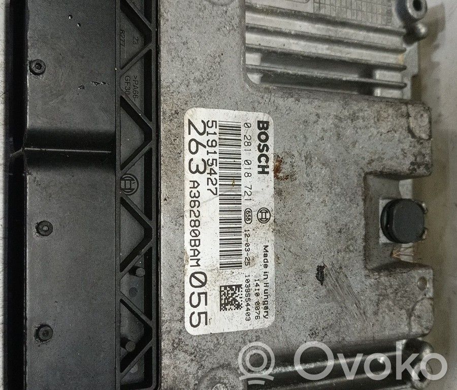 Unidad de control/módulo del motor   0281018721,263A36280BAM055,51915427,BRUNO