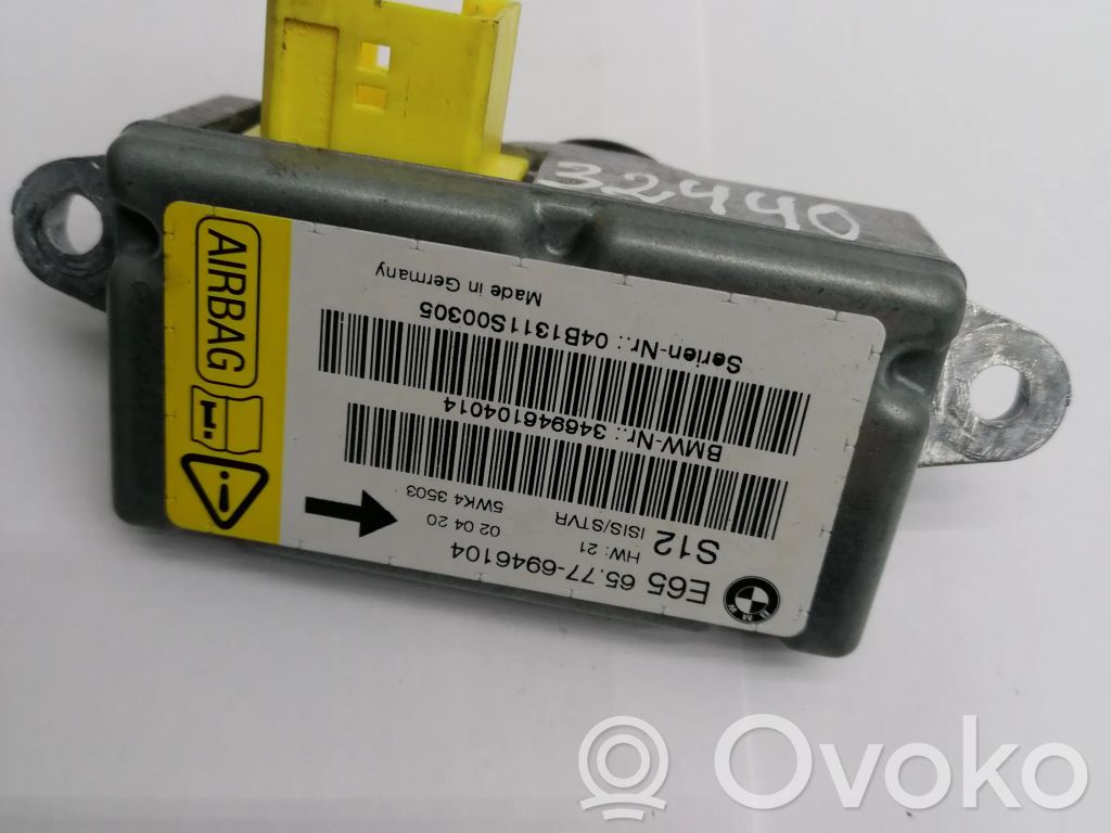 Airbag control unit/module   65776946104,5WK43503,04B1311S00305,346946104014