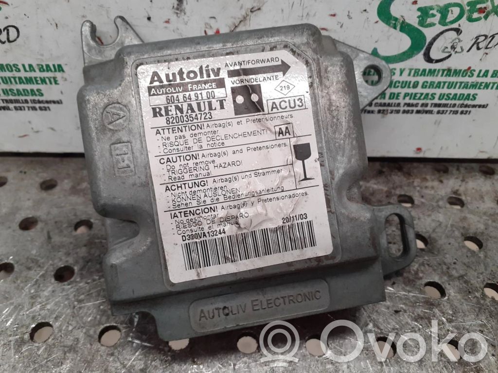 Renault Kangoo I Module de contrôle airbag 