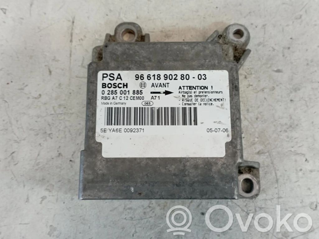 Peugeot 207 Airbag control unit/module 