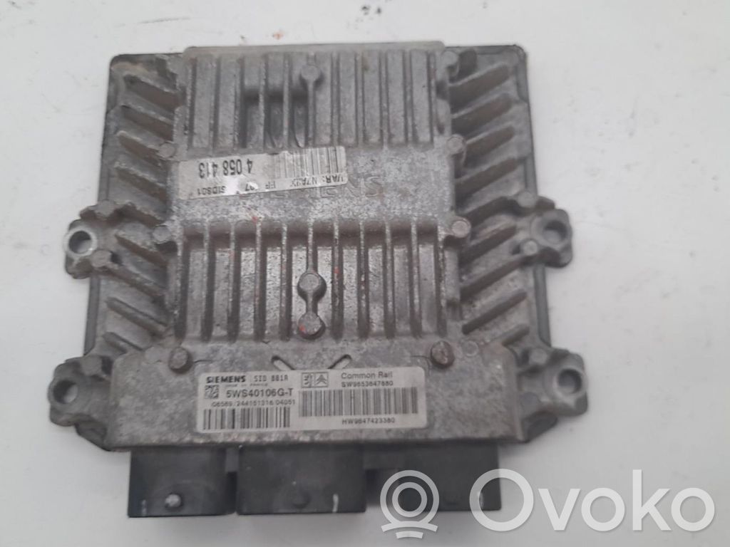 Engine control unit/module ECU   9653647880