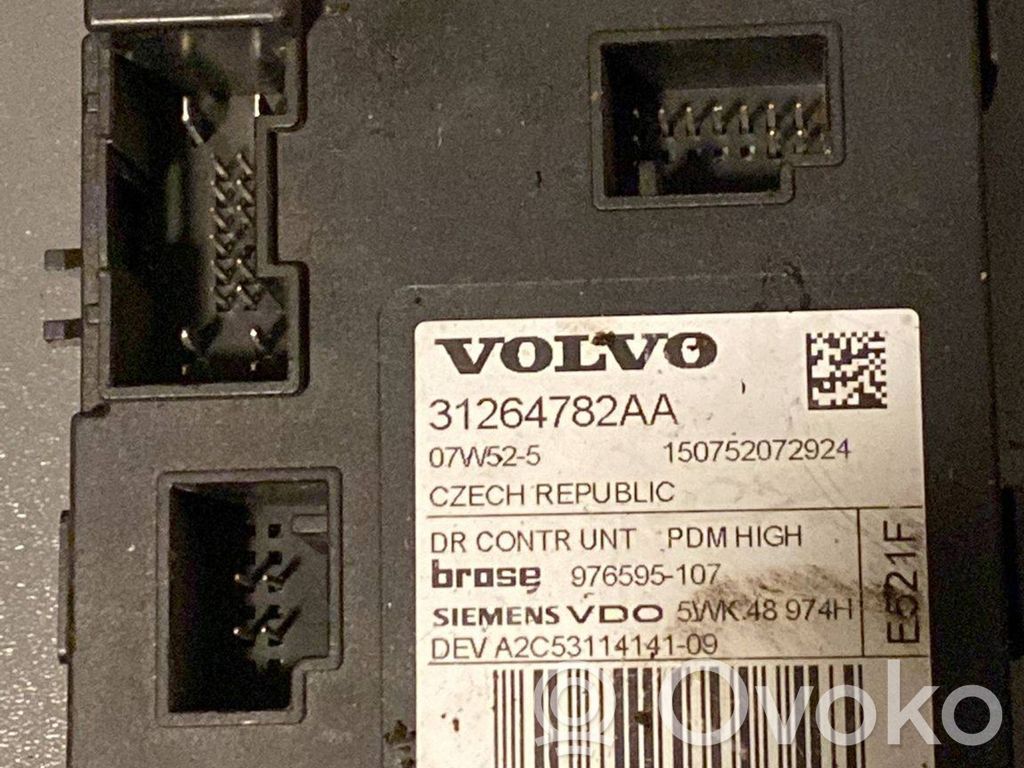 Volvo V50 Silniczek podnośnika szyby drzwi 