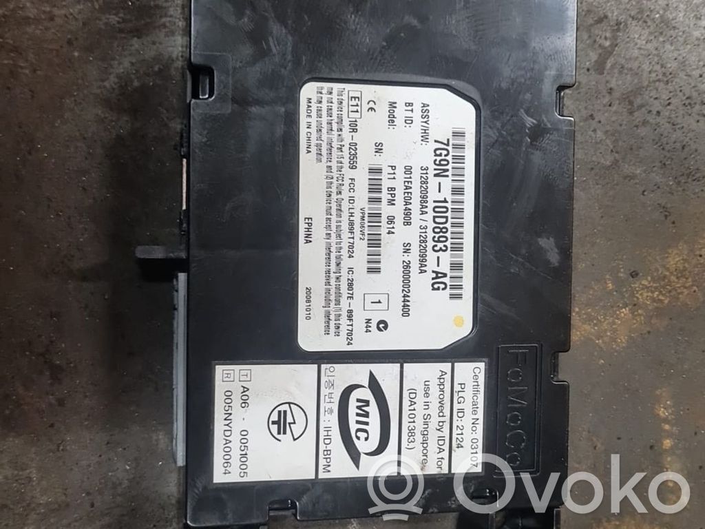 Unidad de control/módulo de bluetooth   7G9N10D893AG