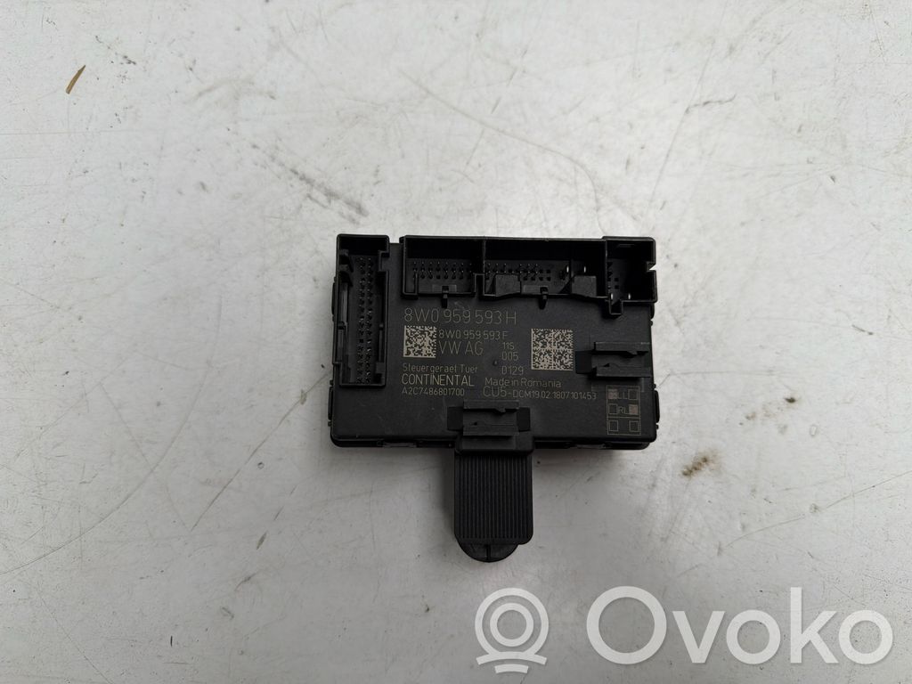 Audi A4 S4 B8 8K Unidad de control/módulo de la puerta 