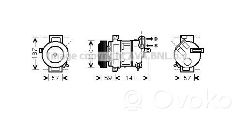 Fiat Grande Punto Compressore aria condizionata (A/C) (pompa) 