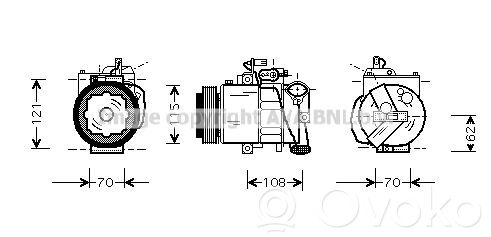 Volkswagen Polo IV 9N3 Compressore aria condizionata (A/C) (pompa)
