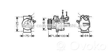 Compresor (pompă) aer condiționat (A/C)   6453RJ,21901419,2518097,VDMS4