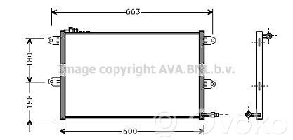 Seat Cordoba (6K) Radiator răcire A/C (condensor) 