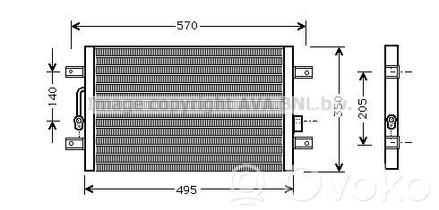 Fiat Palio A/C cooling radiator (condenser) 
