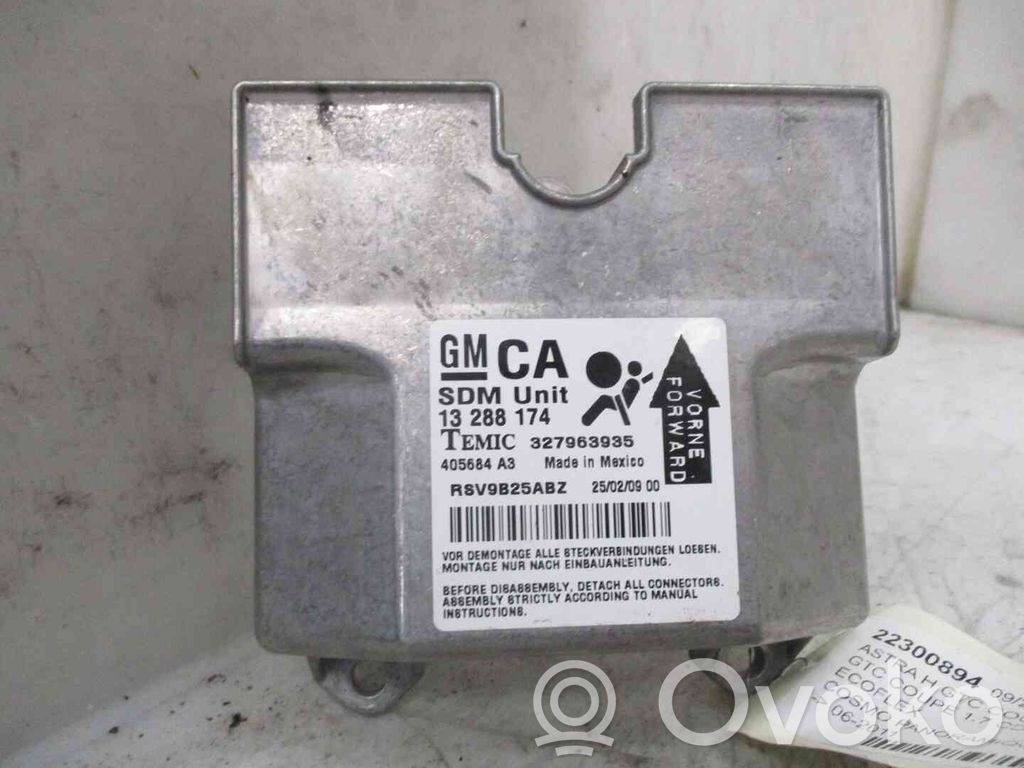 Centralina/modulo airbag   13288174,22300894,2551314,VDMS4