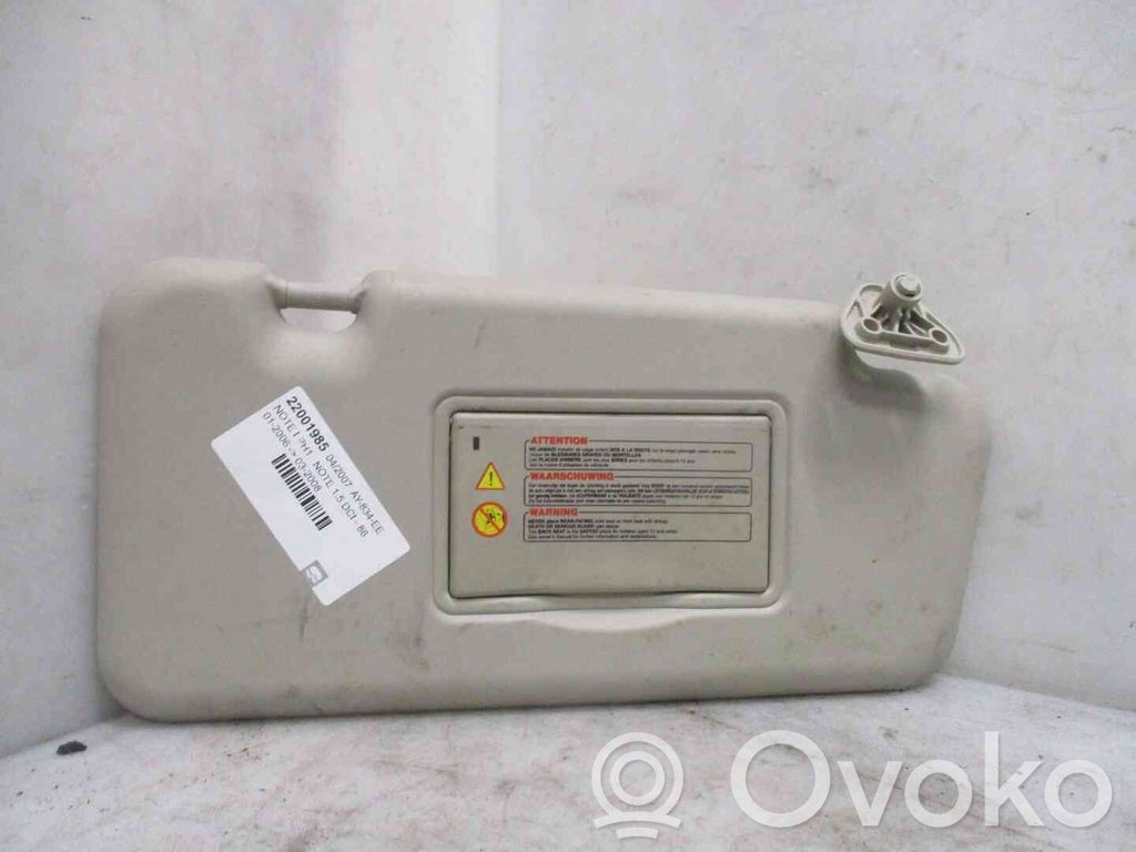 Nissan Note (E11) Sun visor 