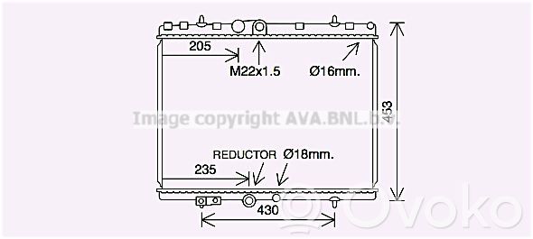 Citroen C5 Coolant radiator 