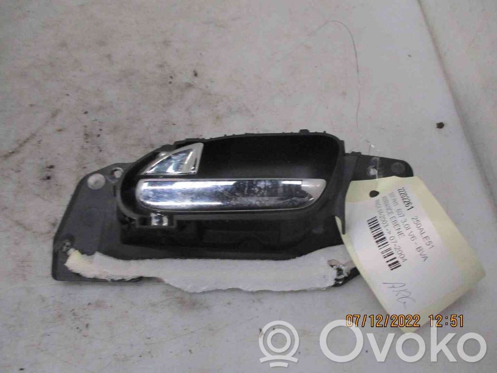 Peugeot 607 Manecilla interna puerta trasera 