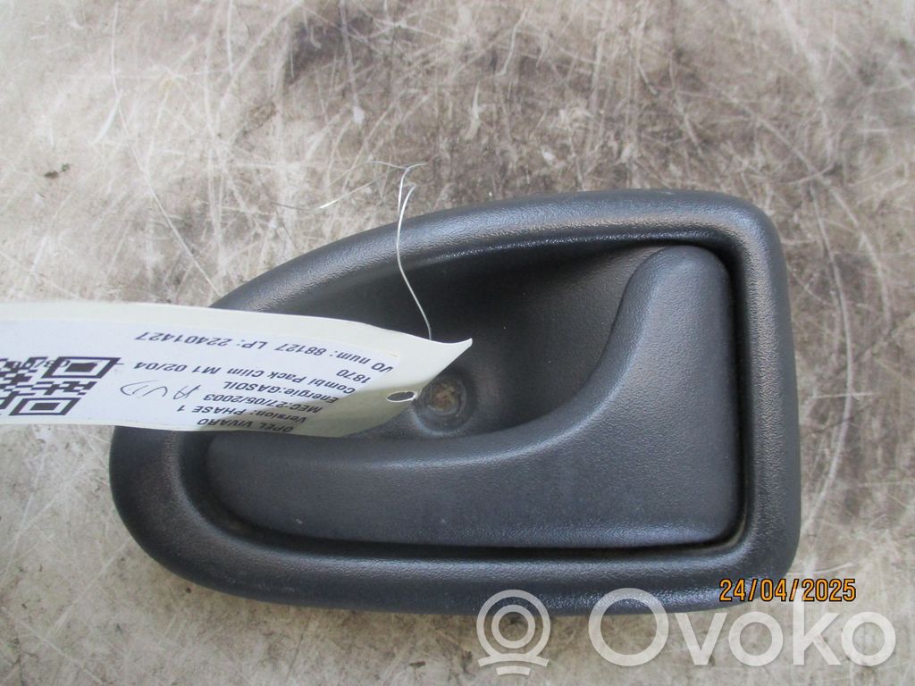 Opel Vivaro Klamka wewnętrzna drzwi przednich 