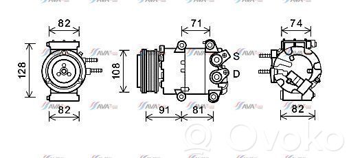 Compressore aria condizionata (A/C) (pompa)   AV1119D629BA,AV1119D629BA,22500511,5795952,VDMS4