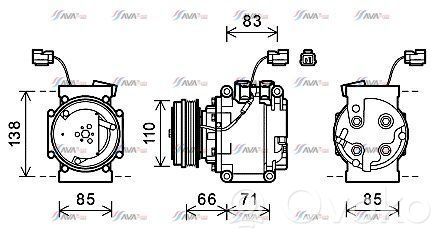 Honda Jazz Compressore aria condizionata (A/C) (pompa) 