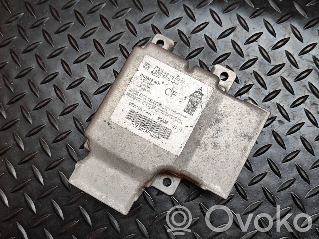 Opel Vectra C Airbag control unit/module 