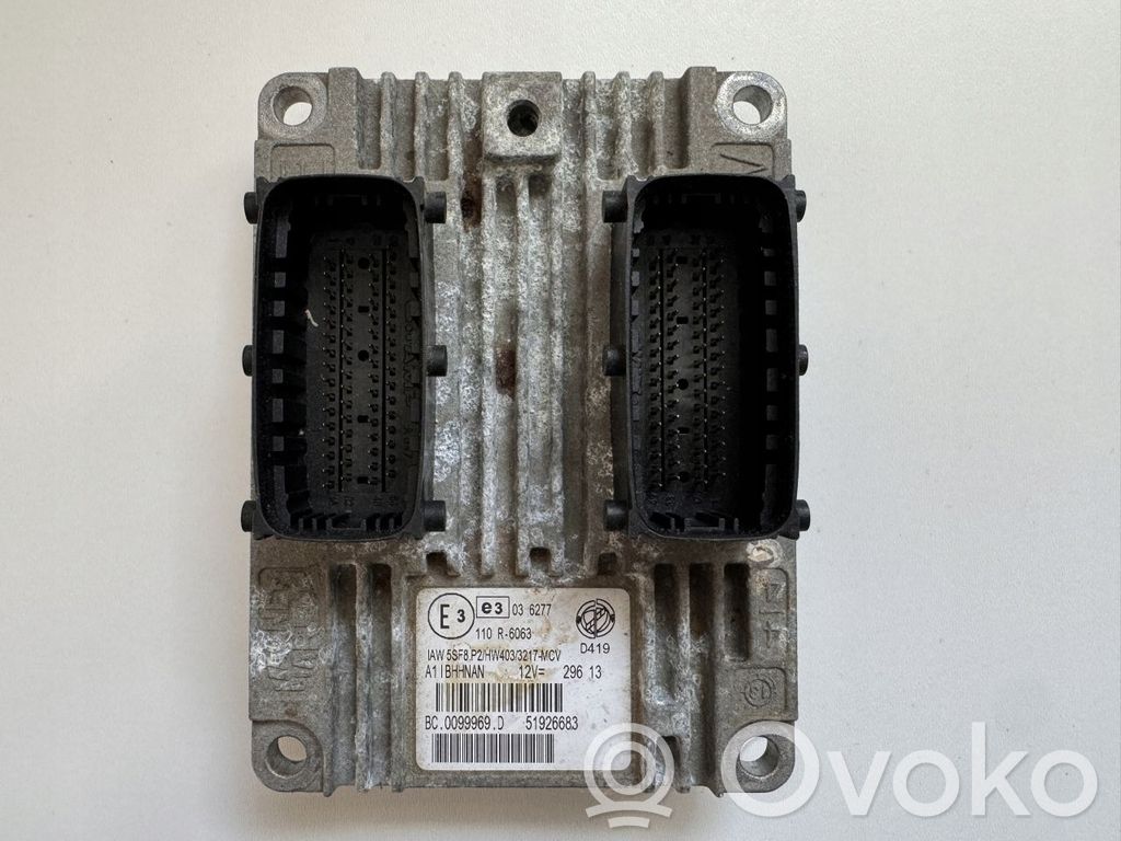 Fiat Punto (199) Engine control unit/module ECU 