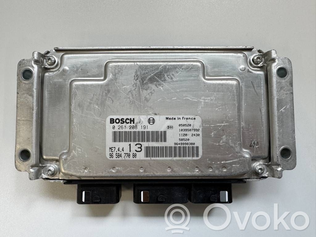 Peugeot 1007 Engine control unit/module 
