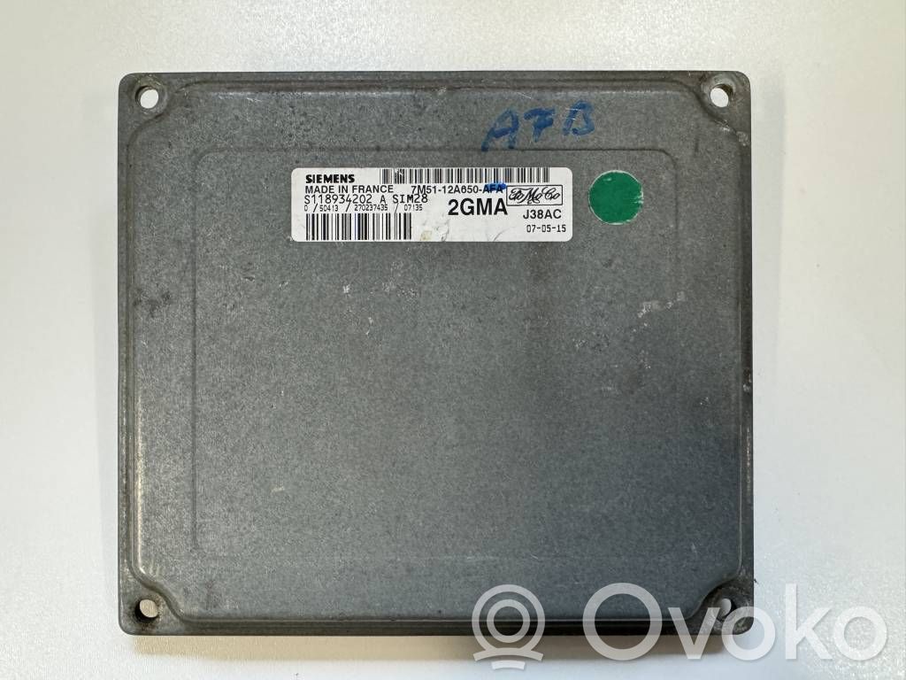 Moottorin ohjainlaite/moduuli   7M5112A650AFB,S118934202A,2GMA