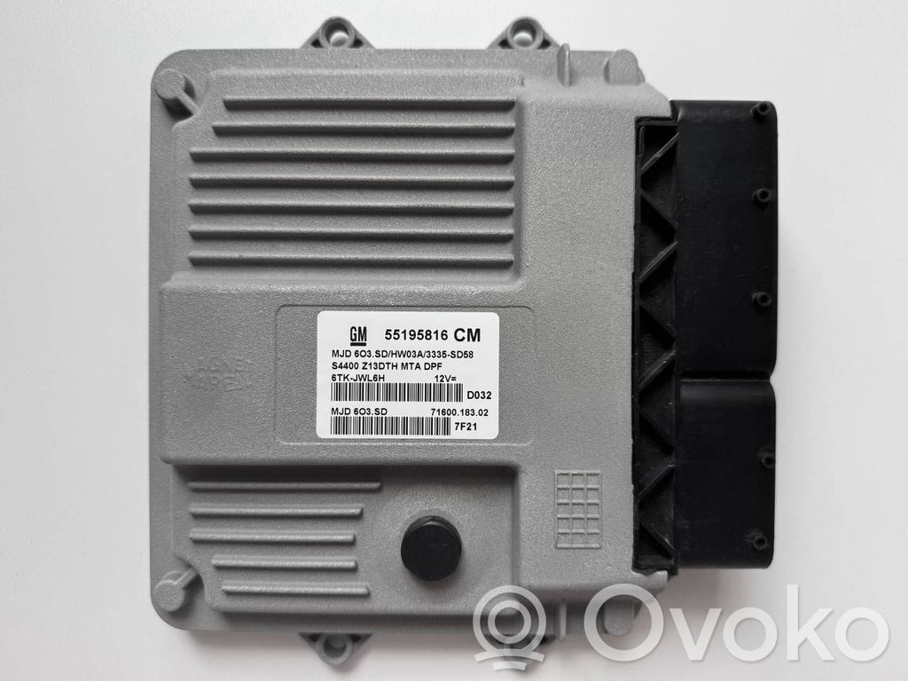 Engine control unit/module   55195816CM,55195816,MJD603SD,MJD6O3SD