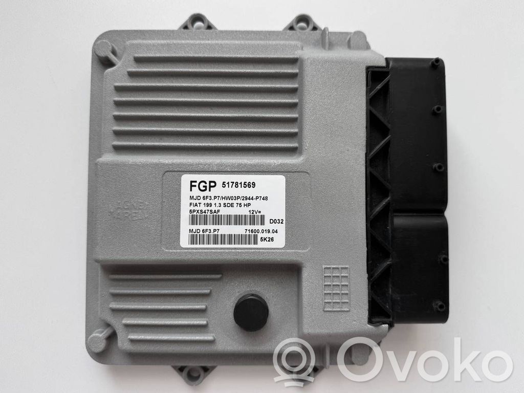 Fiat Grande Punto Engine control unit/module 