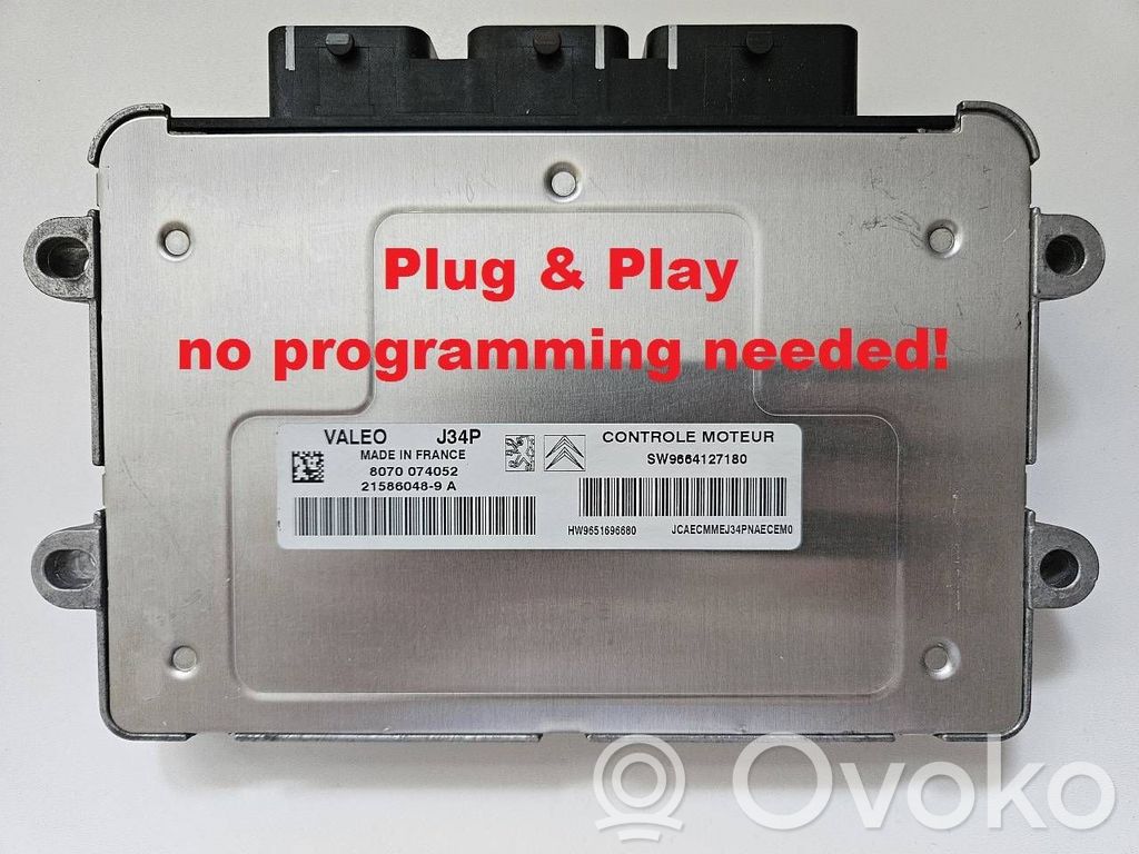 Engine control unit/module   9664127180,9651696680,215860489A,HW9651696680,J34P,SW9664127180