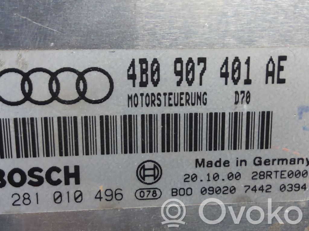 Audi A6 S6 C5 4B Engine control unit/module ECU 