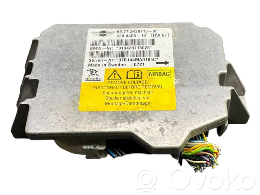 Mini One - Cooper Coupe R56 Airbag control unit/module 