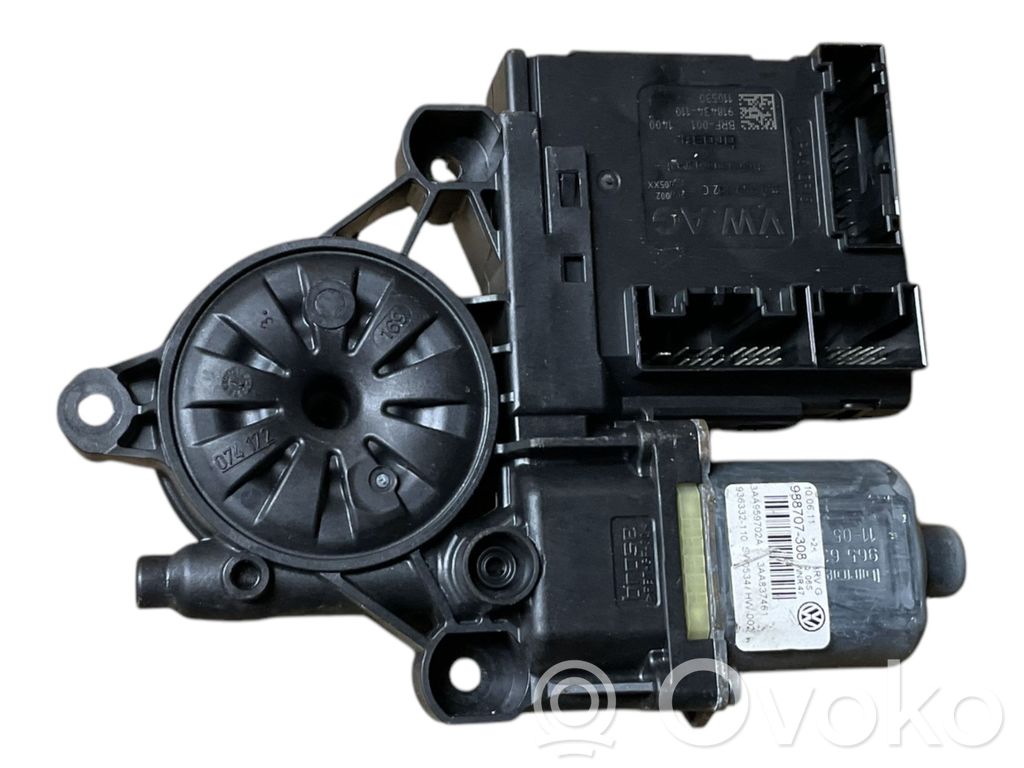 Volkswagen PASSAT B6 Silnik regulatora szyby drzwi przednich 